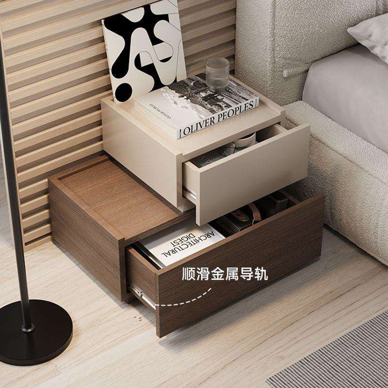床边柜意式简约床头收纳柜家用卧室小型储物边柜创意小床头柜极简