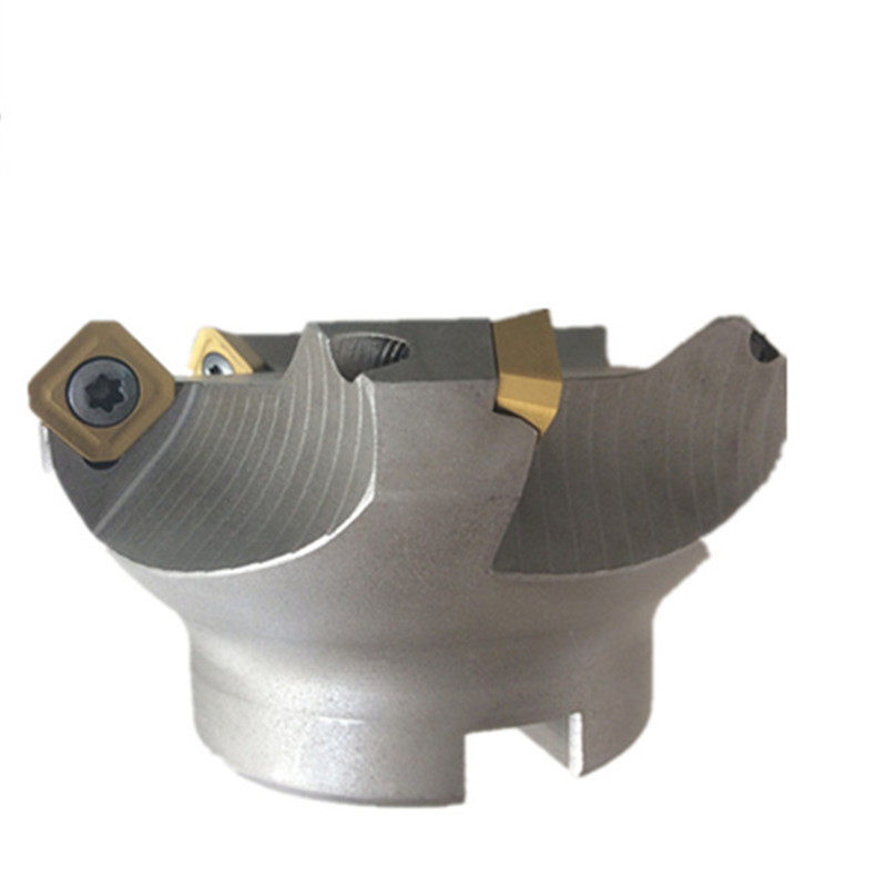 三镁CNC数控铣刀盘/R0.8面铣刀盘TAP400R-80-25.4-6T直角台肩刀盘
