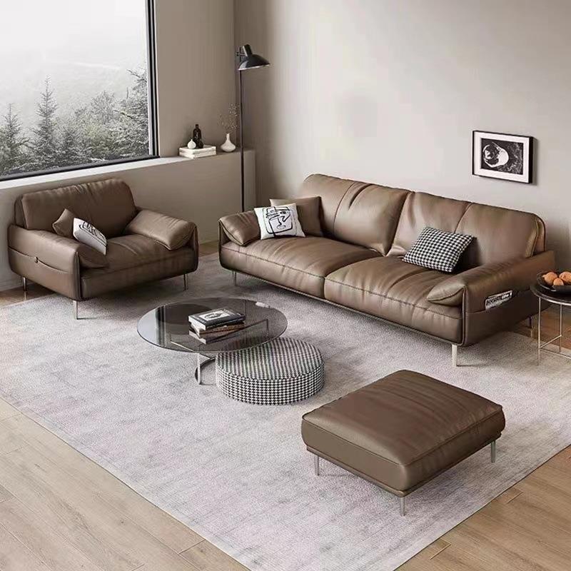 办公室沙发商务接待大厅会客区简约现代洽谈轻奢茶几组合套装