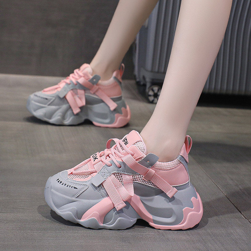 欧洲站老爹鞋女2026新款夏季爆款鞋子厚底增高百搭显瘦休闲运动鞋