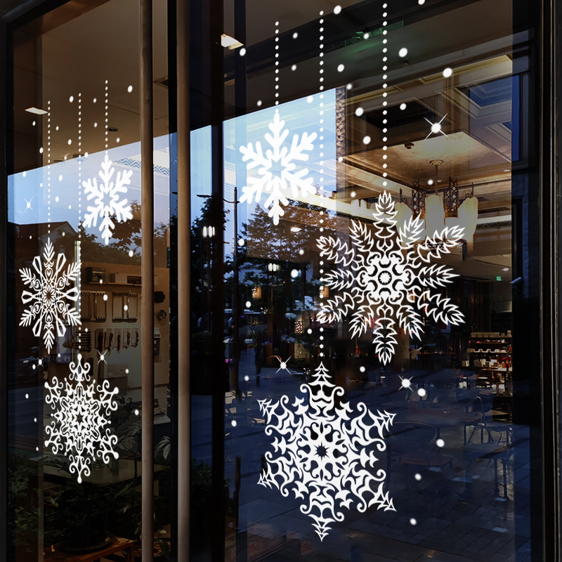 圣诞节装饰静电贴玻璃门贴纸