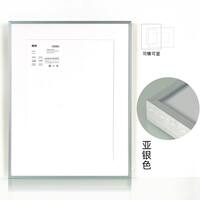 Black photo frame wall-mounted, A4 certificate, A3 license frame, 4K, 8K, 50x70, 60x90 narrow picture frame framing poster frame thumbnail 3