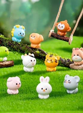 创意学生玩具可爱十二生肖公仔盲袋装饰品配件汽车载桌面小摆件