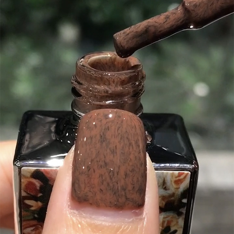 2025年春季新款棕色皮草光疗指甲油胶咖啡色显白树脂丝绒美甲专用,彩妆/香水/美妆工具,甲油胶,淘宝优惠券,粉丝福利购,淘宝优惠卷