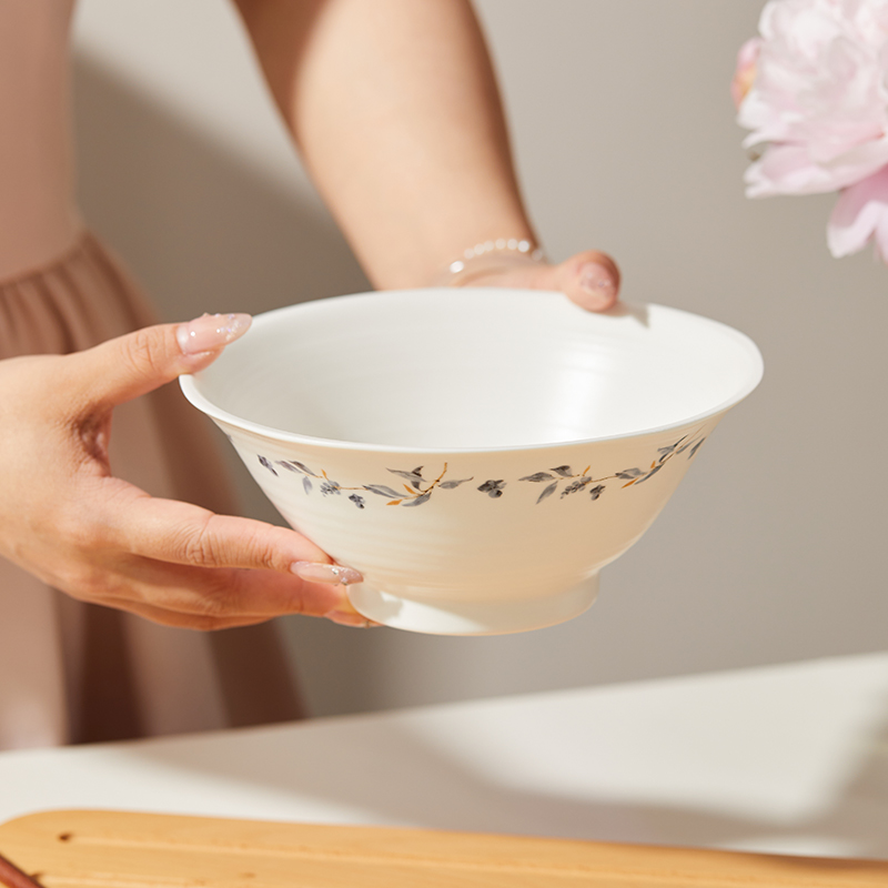 斗笠碗奶油风拉面碗家用汤碗简约