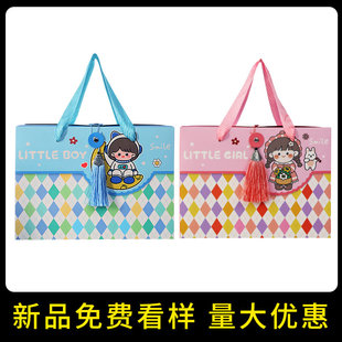 宝宝诞生礼满月喜糖盒抽拉式零食生日宴伴手礼物盒周岁抽屉礼盒