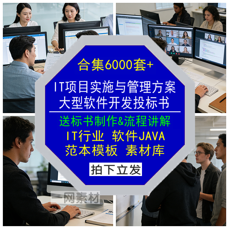 IT项目实施与管理方案大型软件开发招投标书JAVA行业范本模板素材