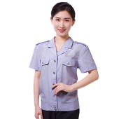 衬衫 夹克长袖 夏裤 荻梁制服短袖 天丝工装 工作服夏裙男女上衣棉现货