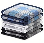 男士 纯棉手帕全棉手绢商务休闲格子柔软舒适手帕柔软吸汗小方巾