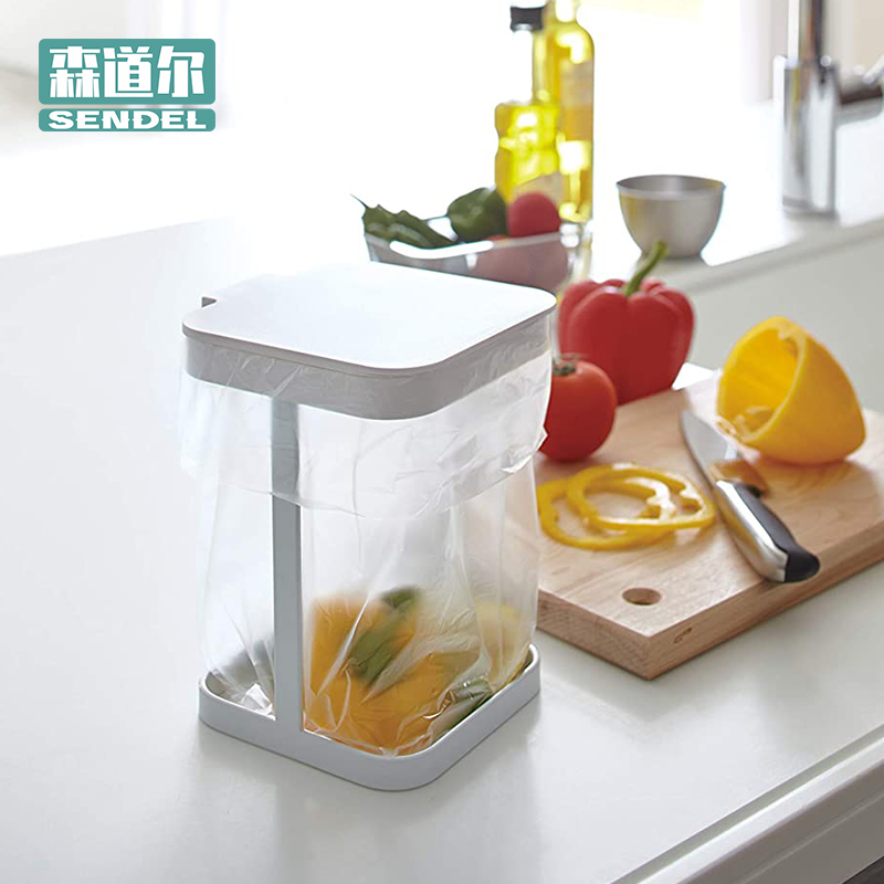 sendel日式风垃圾筒厨余耐用架子