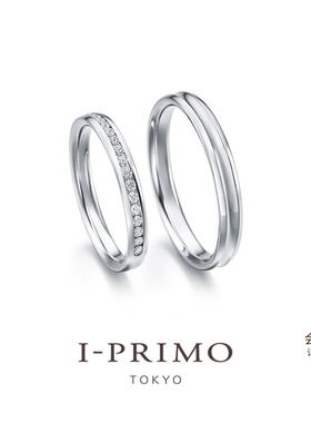 I-PRIMO对戒 CHARIS 结婚钻戒 钻石排钻 求婚定制刻字  iprimo
