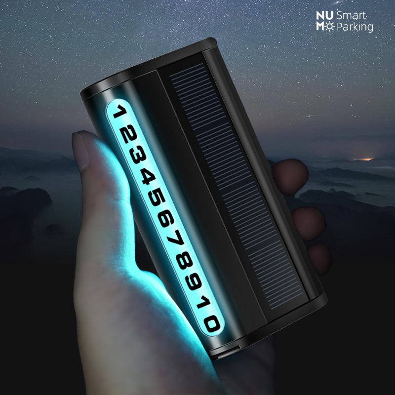 车载临时停车牌挪车电话号码牌太阳能夜光移车用品汽车停靠留号器