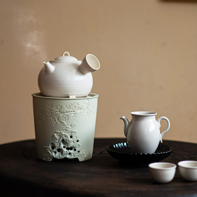 围炉煮茶全套炭火炉电陶炉三用茶室取暖煮茶炉橄榄炭户外便携炉,餐饮具,煮茶炉,淘宝优惠券,粉丝福利购,淘宝优惠卷