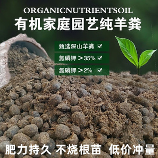 羊粪发酵有机肥纯干羊粪蛋粒羊粪蛋发酵纯羊粪蛋种树养花种菜专用