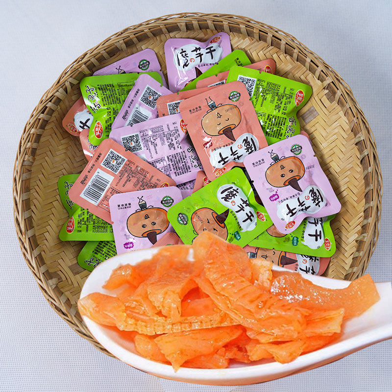 陕西白河魔芋干160g/袋安康特产休闲零食9.9爽脆可口素食毛肚