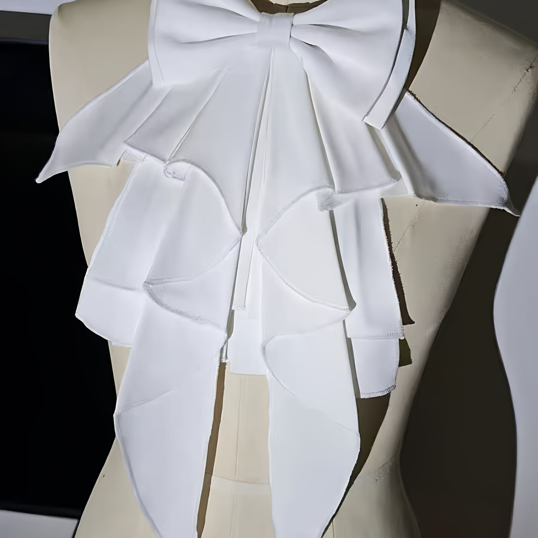 哥特风领结lolita口水巾白色黑色红色宫廷风蝴蝶结假领挂脖领花