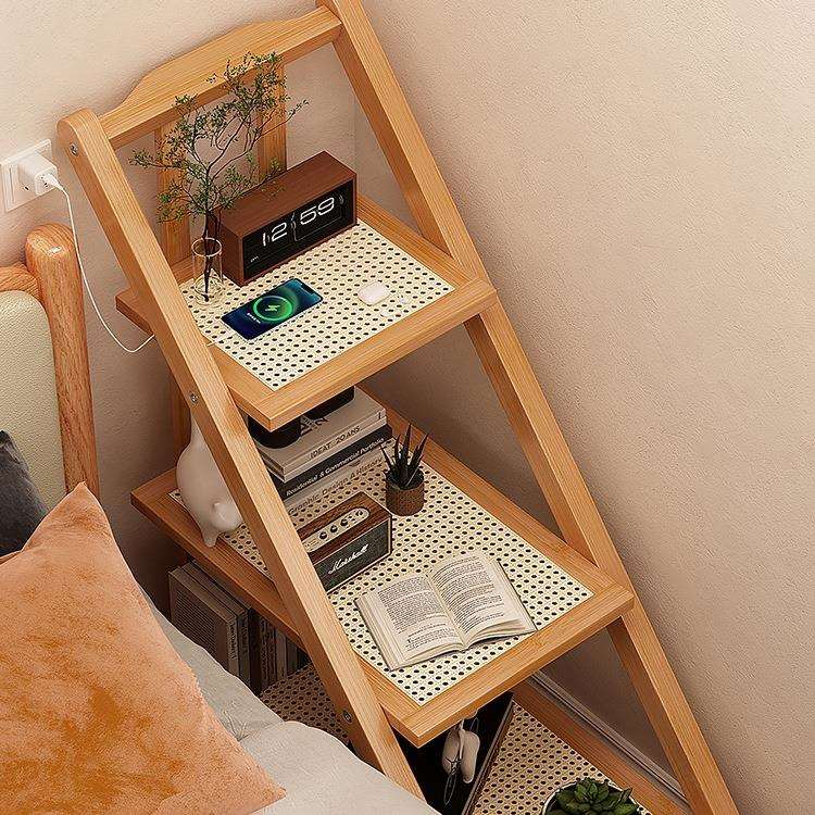 床头柜卧室迷你小型极窄床边柜带轮超窄窄边夹缝简约床侧置物架竹