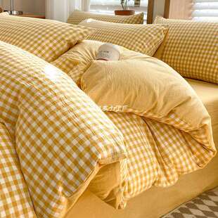 A类纯棉被套单件150x200x230水洗棉单被罩1.5米宿舍单人被单