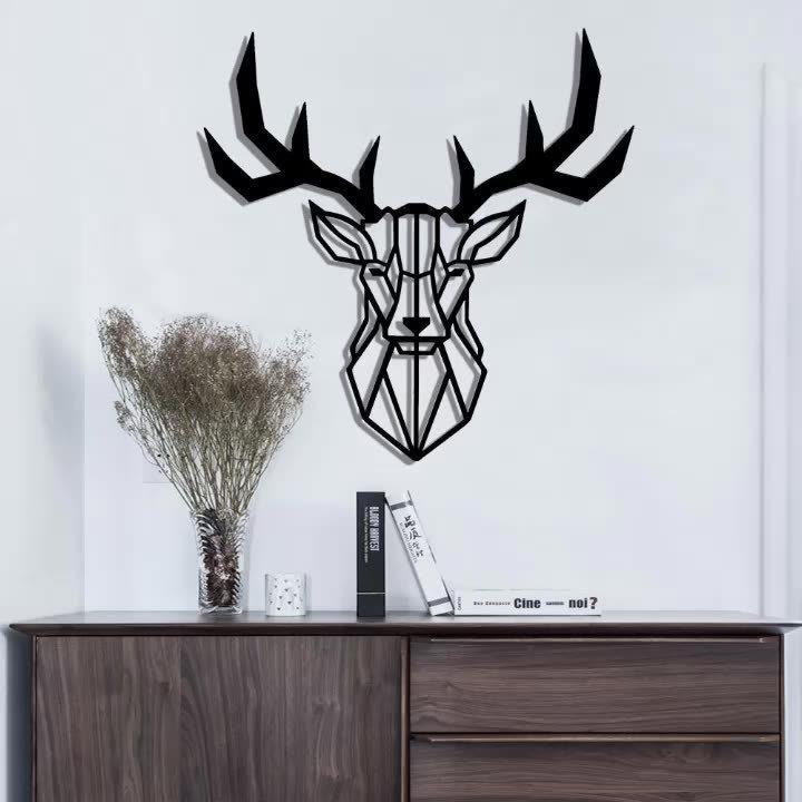 美式轻奢墙面金属挂件客厅沙发墙面壁挂铁艺壁饰工艺品