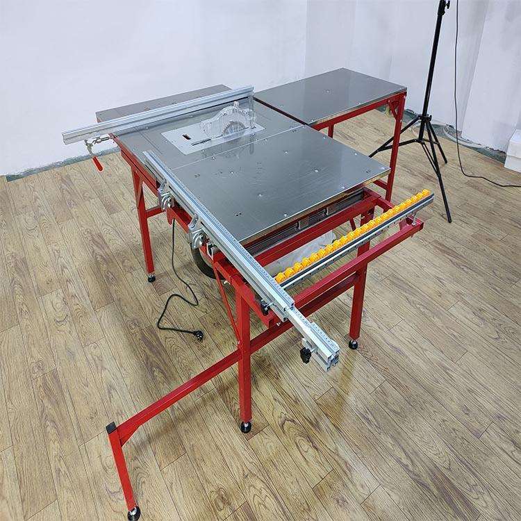 木工折叠推台子母锯自动除尘可斜切木地板家具板装修子母锯