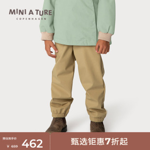子长裤 丹麦MINI 秋冬男女童防水加绒软壳裤 TURE童装