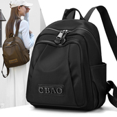 牛津布双肩包女士2025夏新款 休闲时尚 尼龙旅行背包帆布妈妈包书包