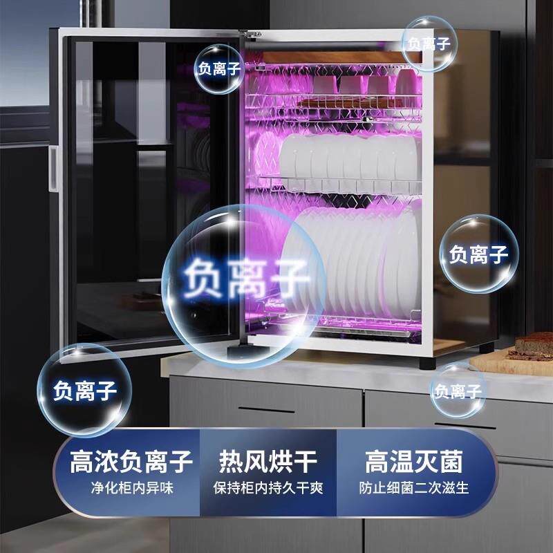 德国新款台式消毒碗柜家用小型紫外线灯珠不锈钢立式高温消烘一体