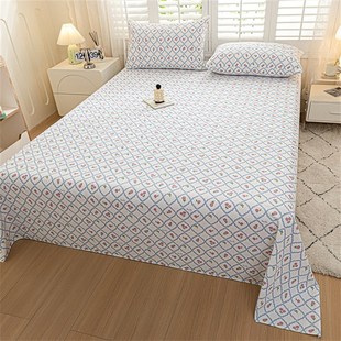 精选2024新款全棉老粗布单凉席床单系列南通海门叠石桥家纺适合裸