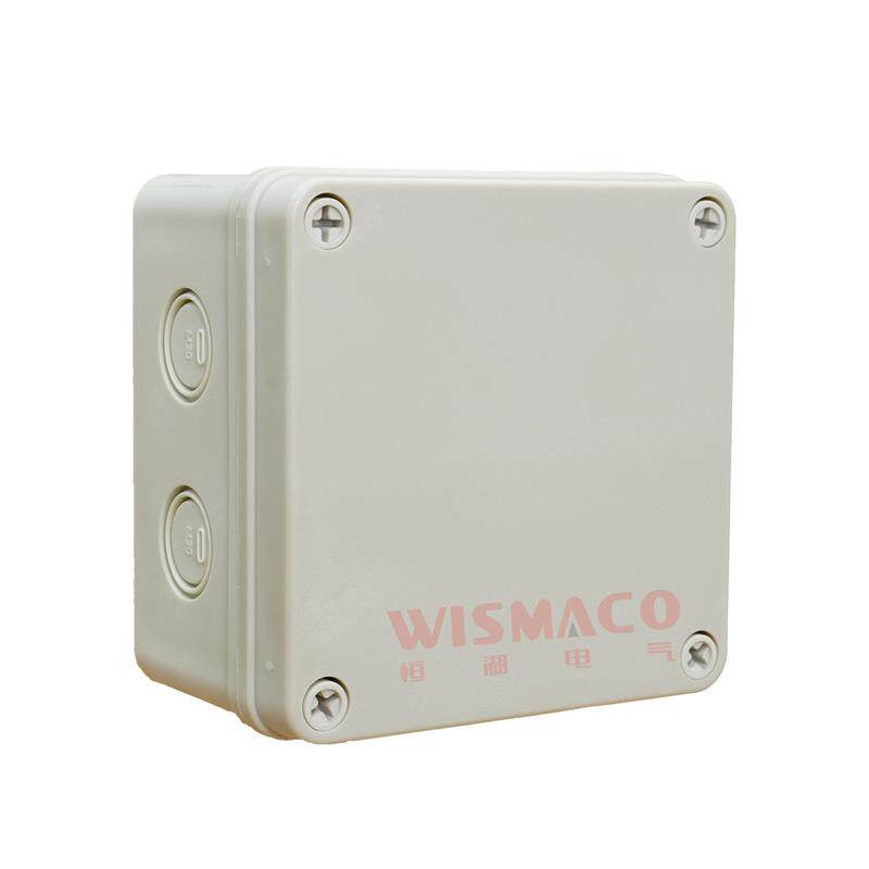 恒湖电气防水内置WAGO端子盒塑料阻燃接集分线盒IP67100*100*75