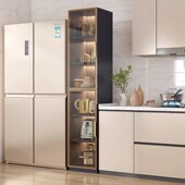 精选厨房夹缝收纳柜铝合金厨房置物柜边柜靠墙落地柜客厅储物柜餐