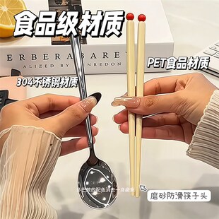 精选餐具套装一人用防霉筷子不锈钢勺子收纳盒学生便携式食品级三