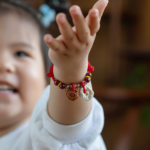 福一方通用朱砂压惊宝宝款手绳