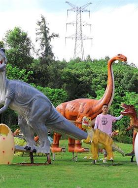 户外游乐园仿真恐龙雕塑霸王龙摆件景区售楼部侏罗纪主题活动装饰