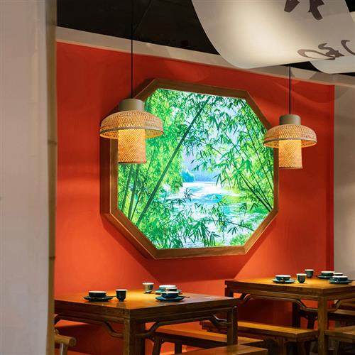 日式餐厅竹艺竹编吊灯新中式禅意茶室吧台卧室床头灯民宿小吊灯,家装灯饰光源,客厅吊灯,淘宝优惠券,粉丝福利购,淘宝优惠卷