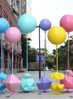 房地产公园热气球摆件网红打卡拍照彩色气球雕塑景区商场美陈装饰