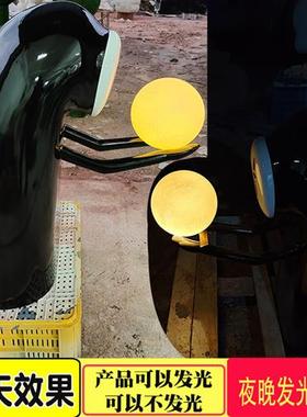 玻璃钢无脸男落地商场开业日式礼物装饰摆件卡通动漫千与千寻雕塑