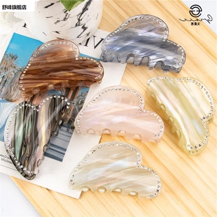 韩式8cm高级感发夹女后脑勺优雅抓夹头发夹子头饰