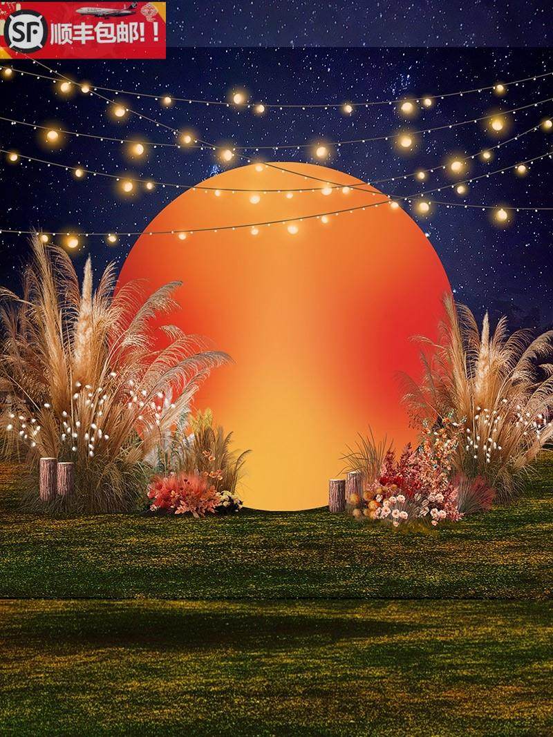 落日网红橱窗美陈列背景墙kt板装饰户外活动场景布置店铺打卡摆件,节庆用品/礼品,装扮布置套餐,淘宝优惠券,粉丝福利购,淘宝优惠卷