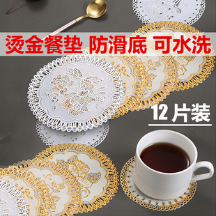 烟灰缸垫子防滑烟缸垫轻奢高级感茶杯垫片隔热垫茶垫高端高档杯垫