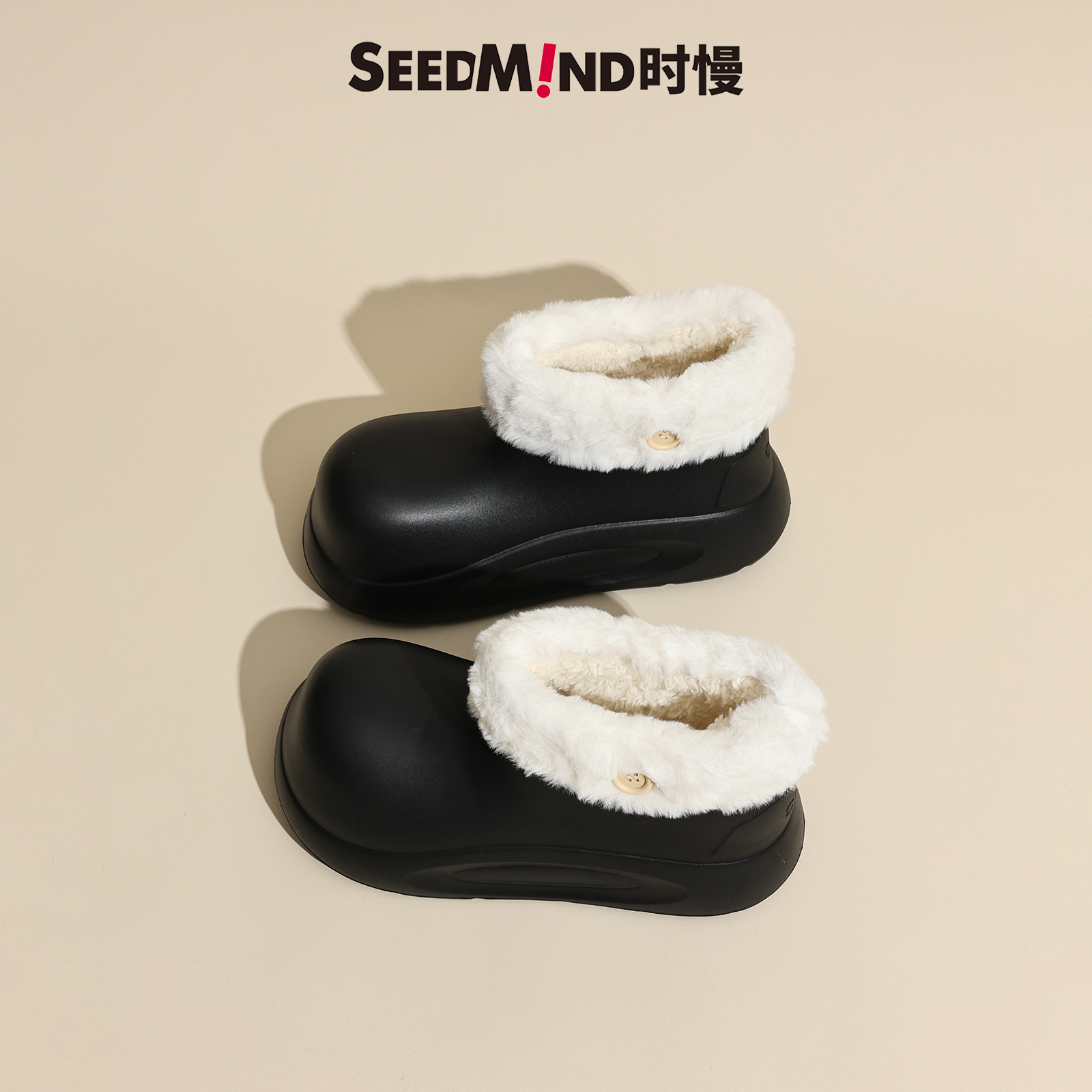 雪地靴女款可拆卸棉户外防水雨鞋