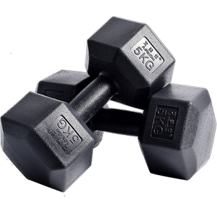 哑铃男士健身家用器材女士青少年杠铃5/10KG一对包胶六角亚玲套装