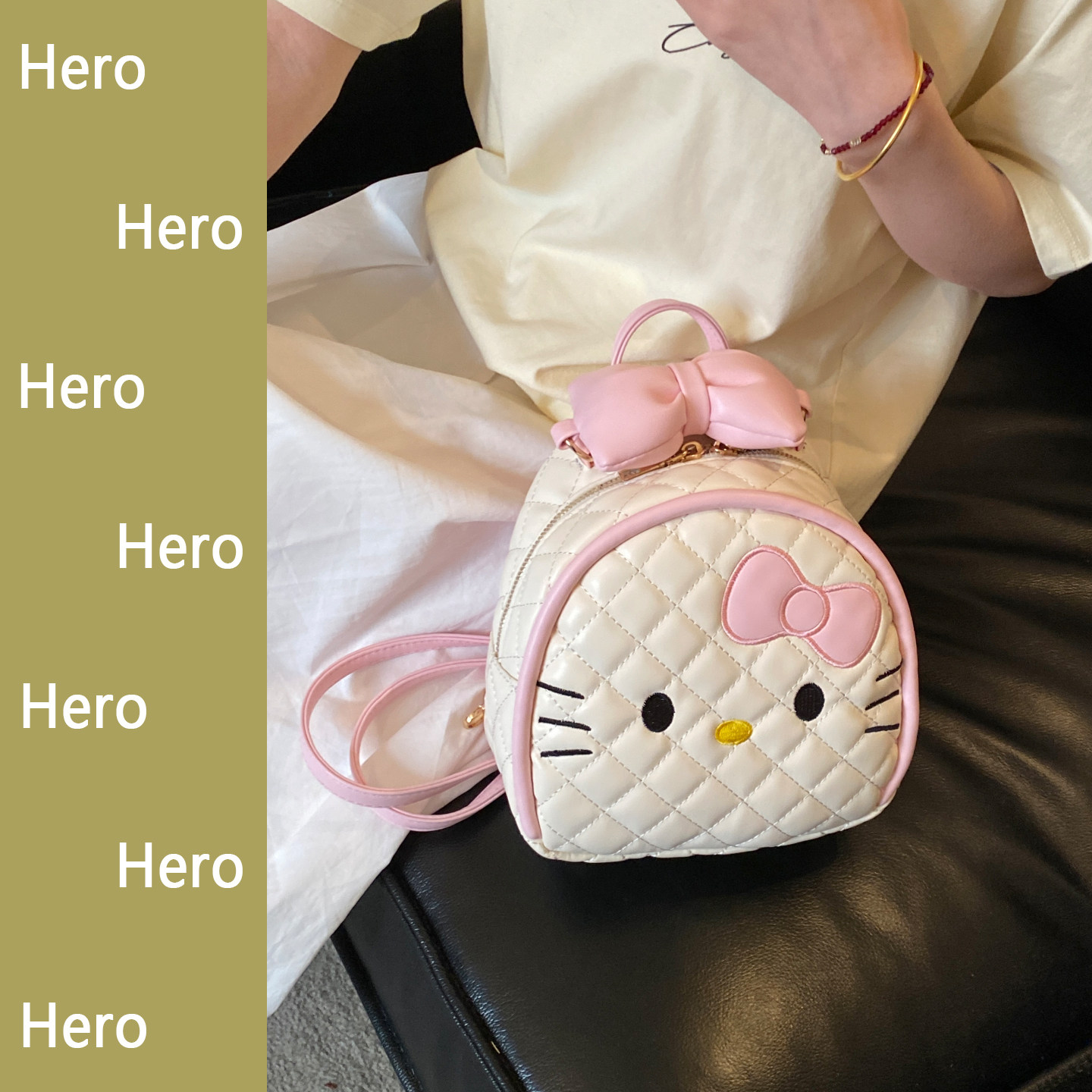 可爱Hello Kitty卡通双肩包女士2026新款甜美通勤背包儿童小包包