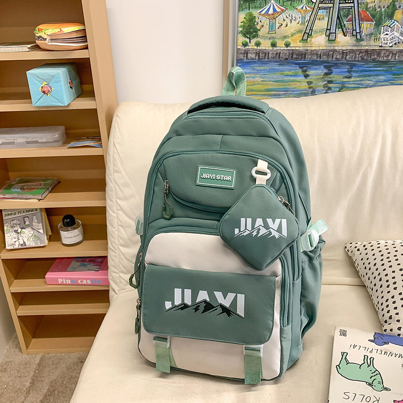 学生书包女2025新款初中生大学生背包大容量小学生简约双肩包旅行