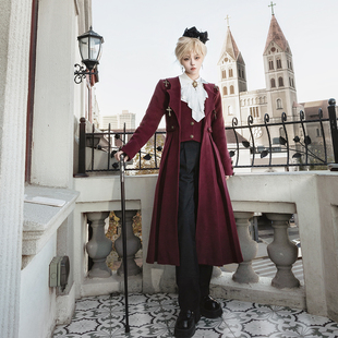 设计师的礼物原创德古拉王子装女Lolita基佬新年战袍冬装伯爵套装