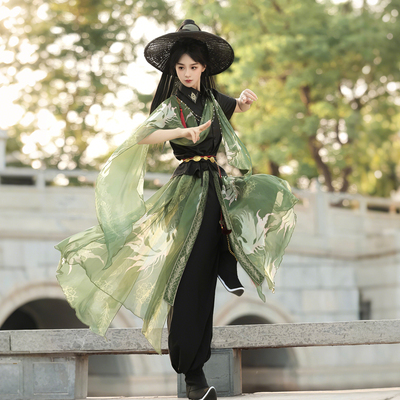 设计师的礼物原计长离汉服女中国风汉元素新中式衬衣灯笼裤套装