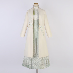 设计师的礼物原创暖阳汉元素女百搭新中式外套秋冬长款大衣