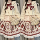 设计师 外套连衣裙圣诞新年Lolita两件套女 礼物原创冬日礼物套装