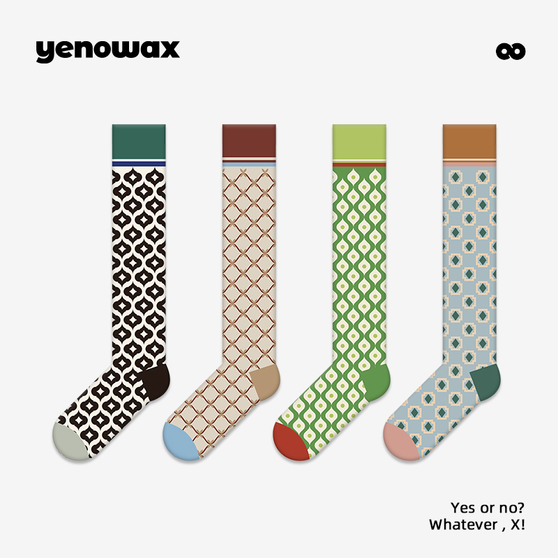 YNWX高筒小腿袜学院风原创