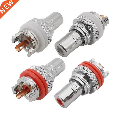 2Pcs Metal RCA Female Terminal Jack Socket Chassis Audio Sol