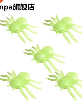 50pcs 2*1.4cm Black Spider Halloween Decoration ival Sup